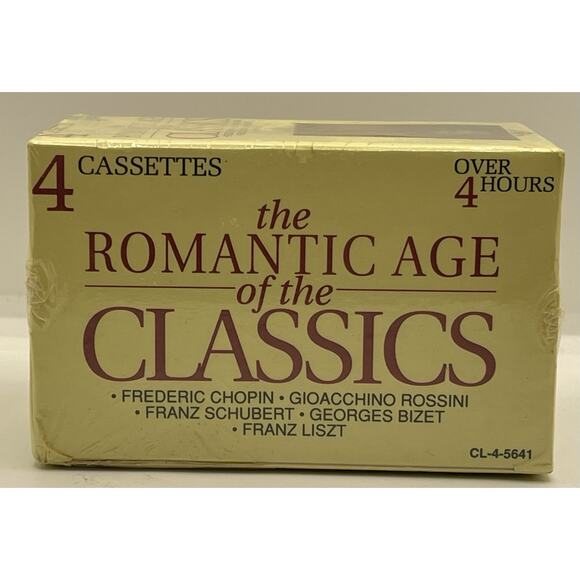 Romantic Age of the Classics : Romantic Age of the Classics 4 Cassettes 1992 New - Picture 1 of 6